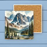 Colorado Landmark & Landscape Watercolor Stone Coaster