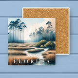 Florida Landmark & Landscape Watercolor Stone Coaster