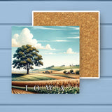 Iowa Landmark & Landscape Watercolor Absorbant Stone Coaster