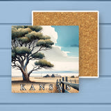 Kansas Landmark & Landscape Watercolor Stone Coaster