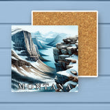 Montana Landmark & Landscape Watercolor Stone Coaster