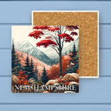 New Hampshire Landmark & Landscape Watercolor Stone Coaster