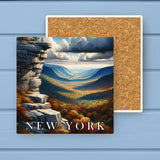 New York Landmark & Landscape Watercolor Stone Coaster