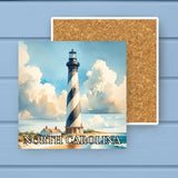 North Carolina Landmark & Landscape Watercolor Stone Coaster