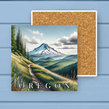 Oregon Landmark & Landscape Watercolor Stone Coaster