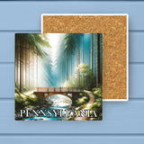 Pennsylvania Landmark & Landscape Watercolor Stone Coaster