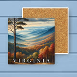 Virginia Landmark & Landscape Watercolor Stone Coaster