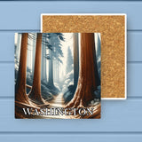 Washington Landmark & Landscape Watercolor Stone Coaster