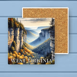 West Virginia Landmark & Landscape Watercolor Stone Coaster