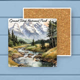 Grand Teton National Park Absorbant Stone Coaster