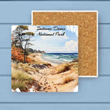 Indiana Dunes National Park Absorbant Stone Coaster