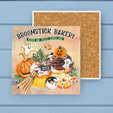 Broomstick Bakery Halloween Treats Absorbant Stone Coaster