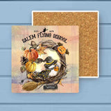 Salem School for Flying Lessons Halloween Stone Coaster