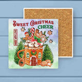 Gingerbread House Christmas Cheer Mug Stone Coaster