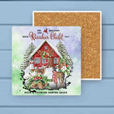 B n' B Reindeer Chalet Christmas Absorbant Stone Coaster