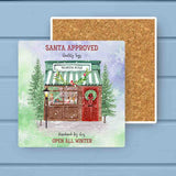 Santa Approved Toy Store Christmas Absorbant Stone Coaster