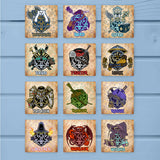 Set of 12 Classes D20 Fantasy RPG Absorbent Stone Coaster