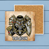Set of 12 Classes D20 Fantasy RPG Absorbent Stone Coaster