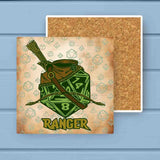 Set of 12 Classes D20 Fantasy RPG Absorbent Stone Coaster