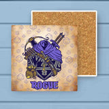 Set of 12 Classes D20 Fantasy RPG Absorbent Stone Coaster