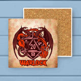 Set of 12 Classes D20 Fantasy RPG Absorbent Stone Coaster