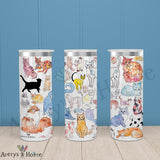 Favorite Cat Breeds 20oz Skinny Tumbler